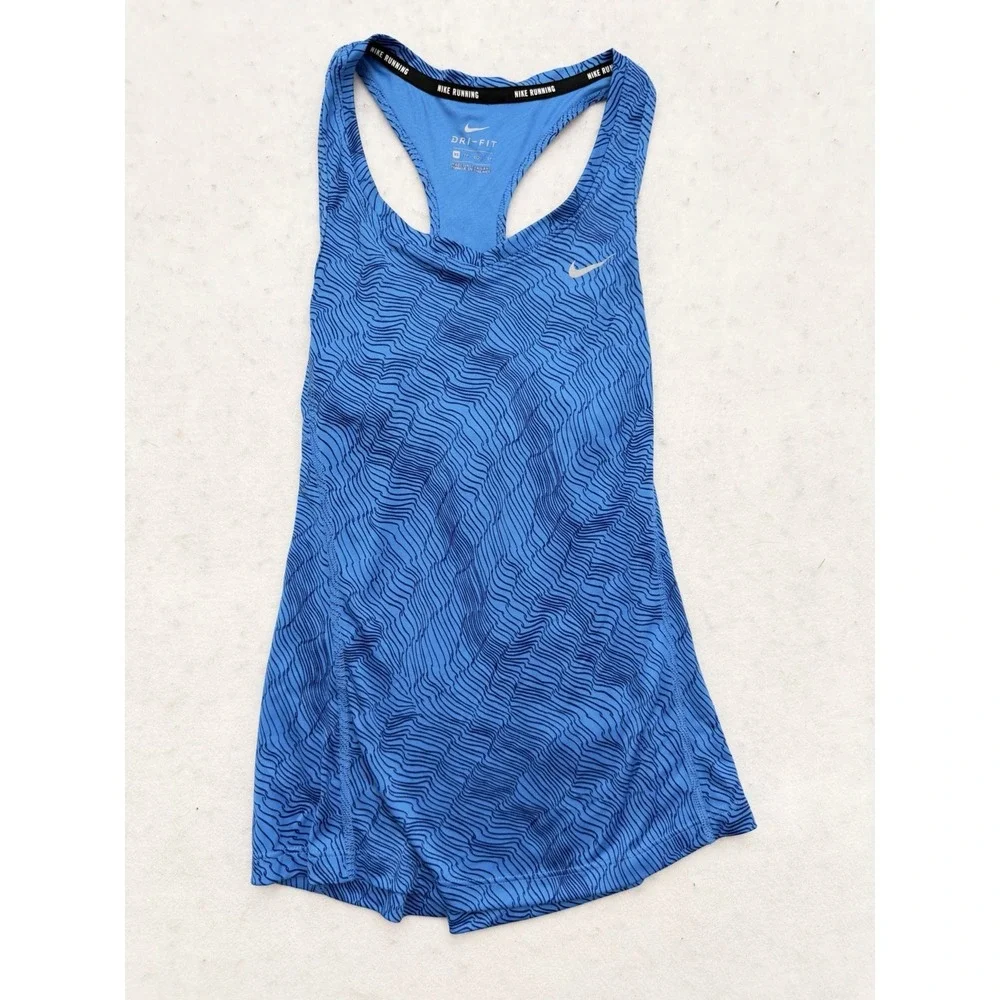 Nike Dri-Fit Racerback Tank Top Women's XS‎ Blue Athletic Training Gym Running